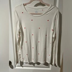 Cynthia Rowley white long sleeve top Size Large